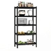 6 shelf metal storage rack